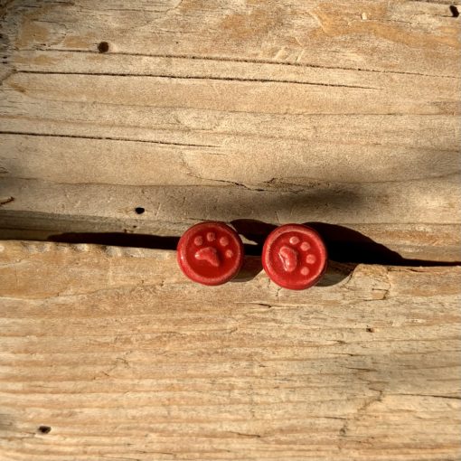 RED PAWS earrings