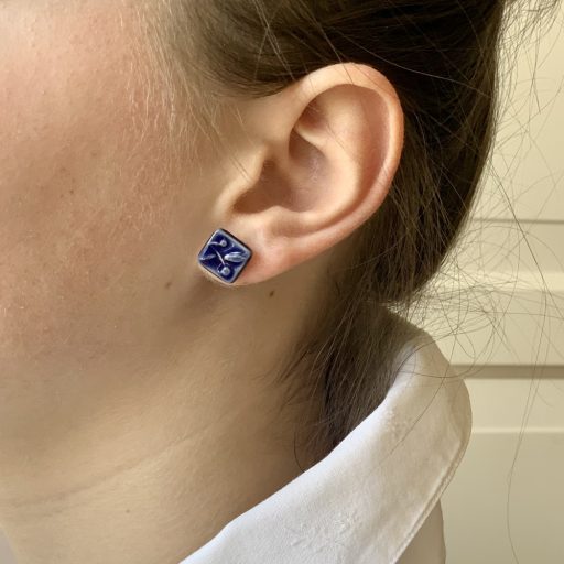 night blue earrings