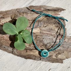 turquoise dot bracelet