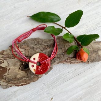 dash of colour red bracelet