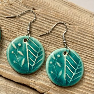 Türkiz idill fülbevaló