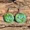 round LEAVES earrings