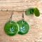 Shiny brocade earrings