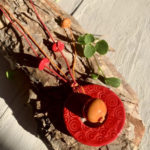 Quince bird necklace