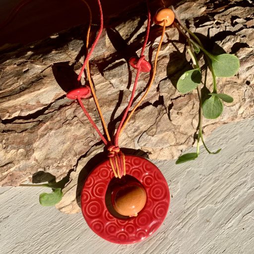 Quince bird necklace