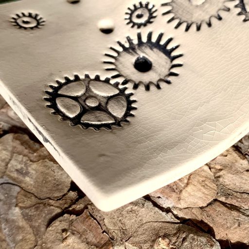 red sand soap dish
