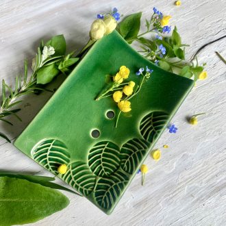 lake leaf soap dish