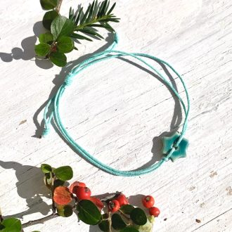 Türkiz hókristály karkötő